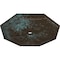 Ekena Millwork Spring Octagonal Medallion (Canopies up to 3"), 29 1/8"OD x 2 1/4"ID x 1 1/8"P, Bronze Blue Patina CM30SPBBS - alternate 3